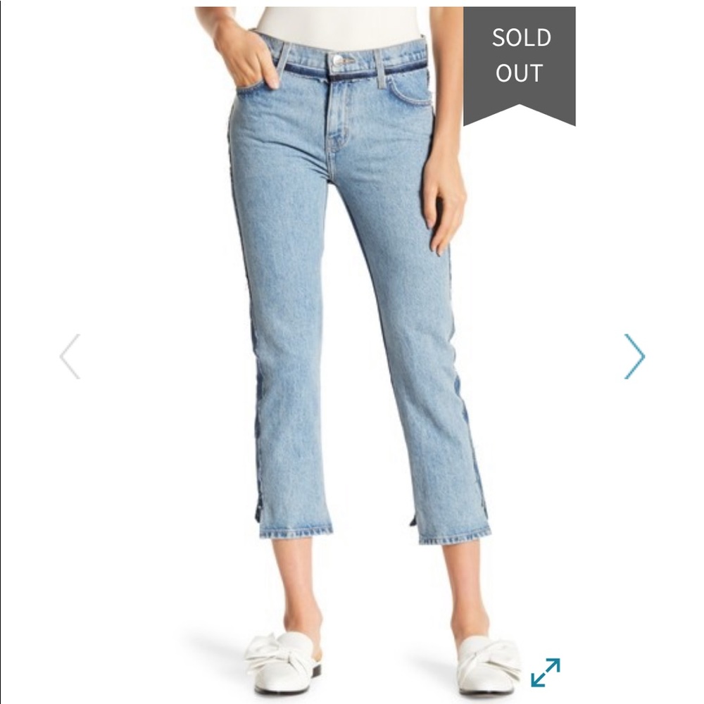 Current Elliott High Waist Two Tone Somer Jeans